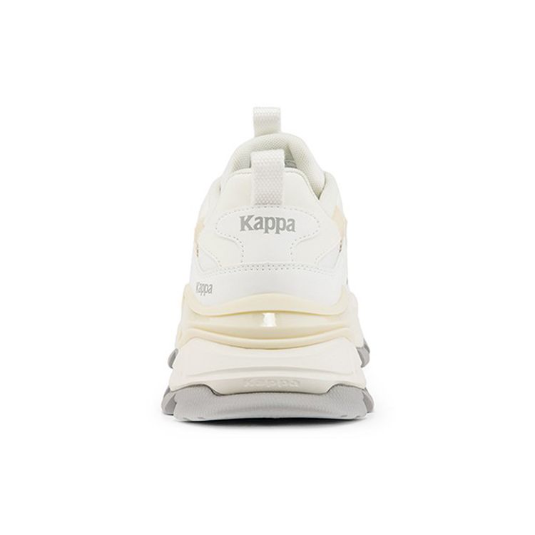 Kappa Synthetic Leather Thick Sole Casual Shock Absorbing Non-Slip Wear-Resistant Low-Top Dad Shoes Unisex Sneaker Off-White K0BZ5MM66D-012