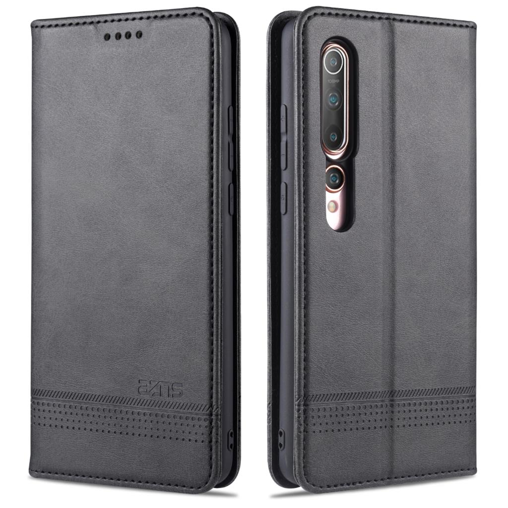 Capa de Couro Deluxe com Adsorção Magnética para Xiaomi Mi 10 / Mi 10 Pro 5G Capa Protetora Flip capa fundas