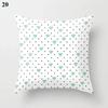 Light Blue Green Mint Cushion Cases Geometric Pattern Smooth Pillowcase American Style Comfortable Soft Home Decorations 45*45Cm