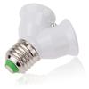 Screw E27 LED Base Light Lamp Bulb Socket E27 To 2-E27 Splitter Adapter Lamp Holder Socket Bulb Holder Lighting Accessories