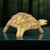 Tartaruga in Ottone Antico da Esposizione per Buona Fortuna, Decorazione Vastu & Pooja | Elegante Regalo Decorativo per Casa, Ufficio & Mandir
