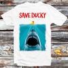 Zachraňte Ducky Jaws Parodie Mém Vtipný Styl Kultovní Film Tričko B979