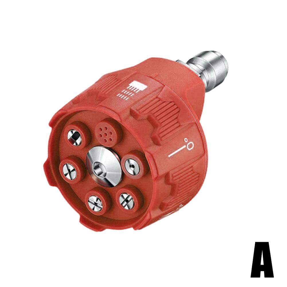 Versatile 6-in-1 Pressure Washer Nozzle Adjustable 3000 PSI Nozzle With 1/4'' Quick Connect Gun Adapter Hoses Car Wash