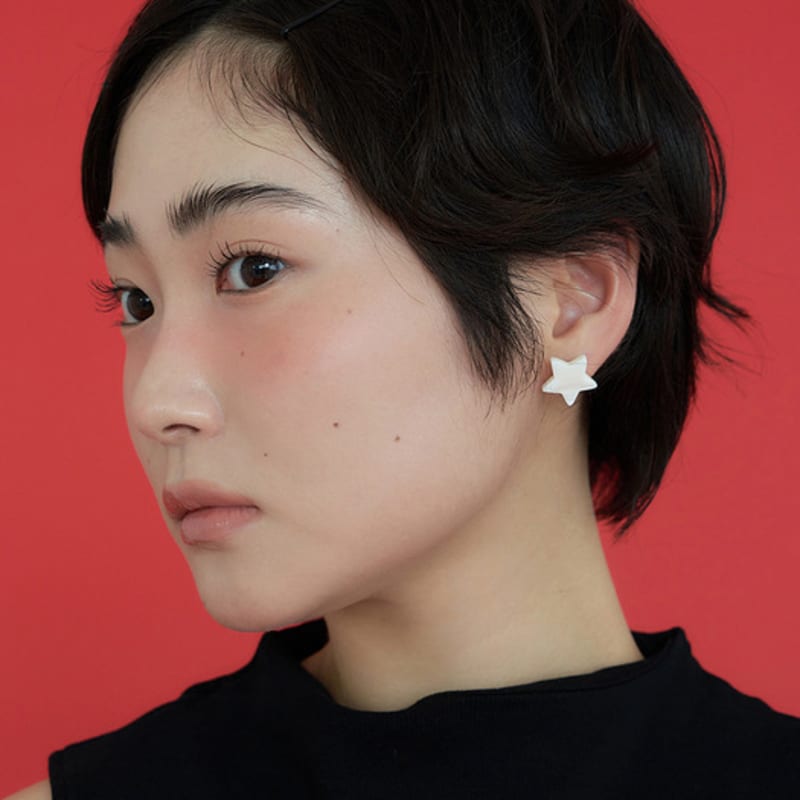 geegee star pearl earring