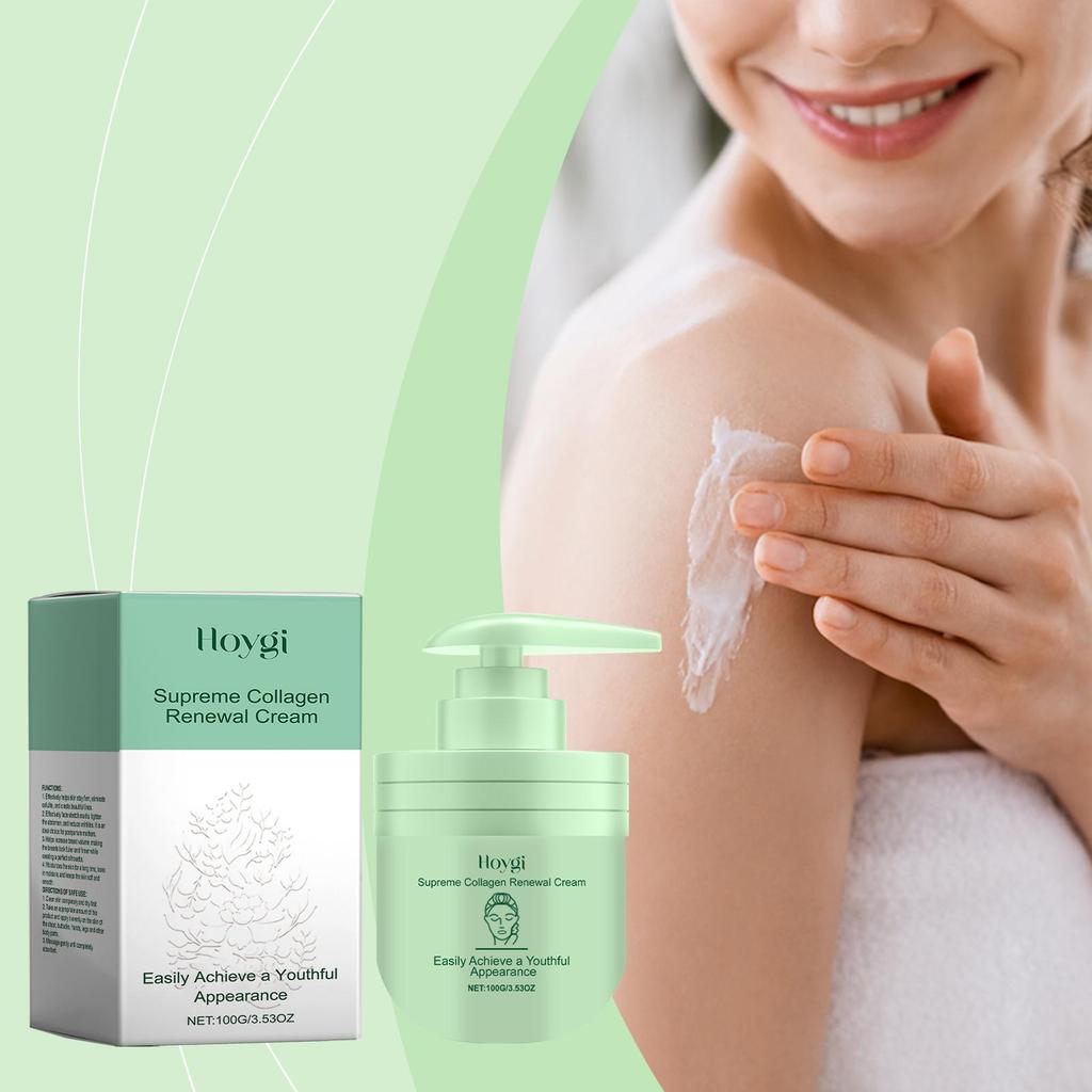 Hoygi Collagen Body Lotion for Dry Skin Hydrating Firming Cream with Niacinamide Smooth Skin Daily Moisturizer for Women 100g