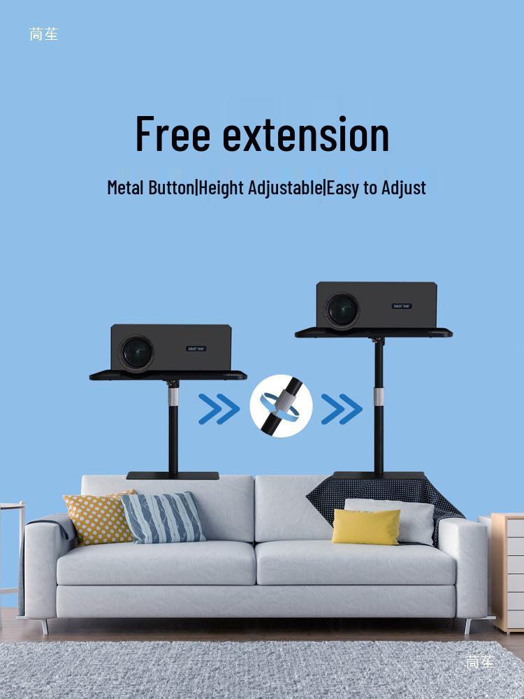 No-Drill Multi-Wall Projector Mount for Bedside, Sofa, or Home Use
