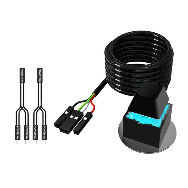 Desktop PC External Power Switches ABS Design For HassleFree Booting Without Opening Case