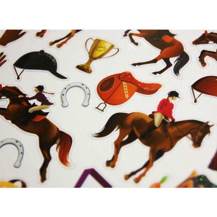 Aufkleber - GLOBAL GIFT - Reitwettbewerb - Mehrfarbig - PVC - Exklusives Design