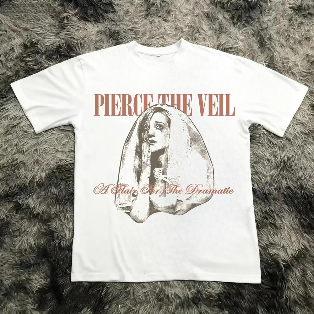 Maglietta Vintage Pierce The Veil Merchandising Concerto Rock Maglietta Grafica Vintage Abbigliamento Musica Metal Alternativa Maglietta Unisex Regalo per Fan Magliette
