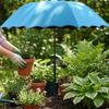 95cm Großer Pflanzenschirm Metallpfahl Pflanzensonnenschutz Faltbarer Sonnenschirm Außenbereich Garten