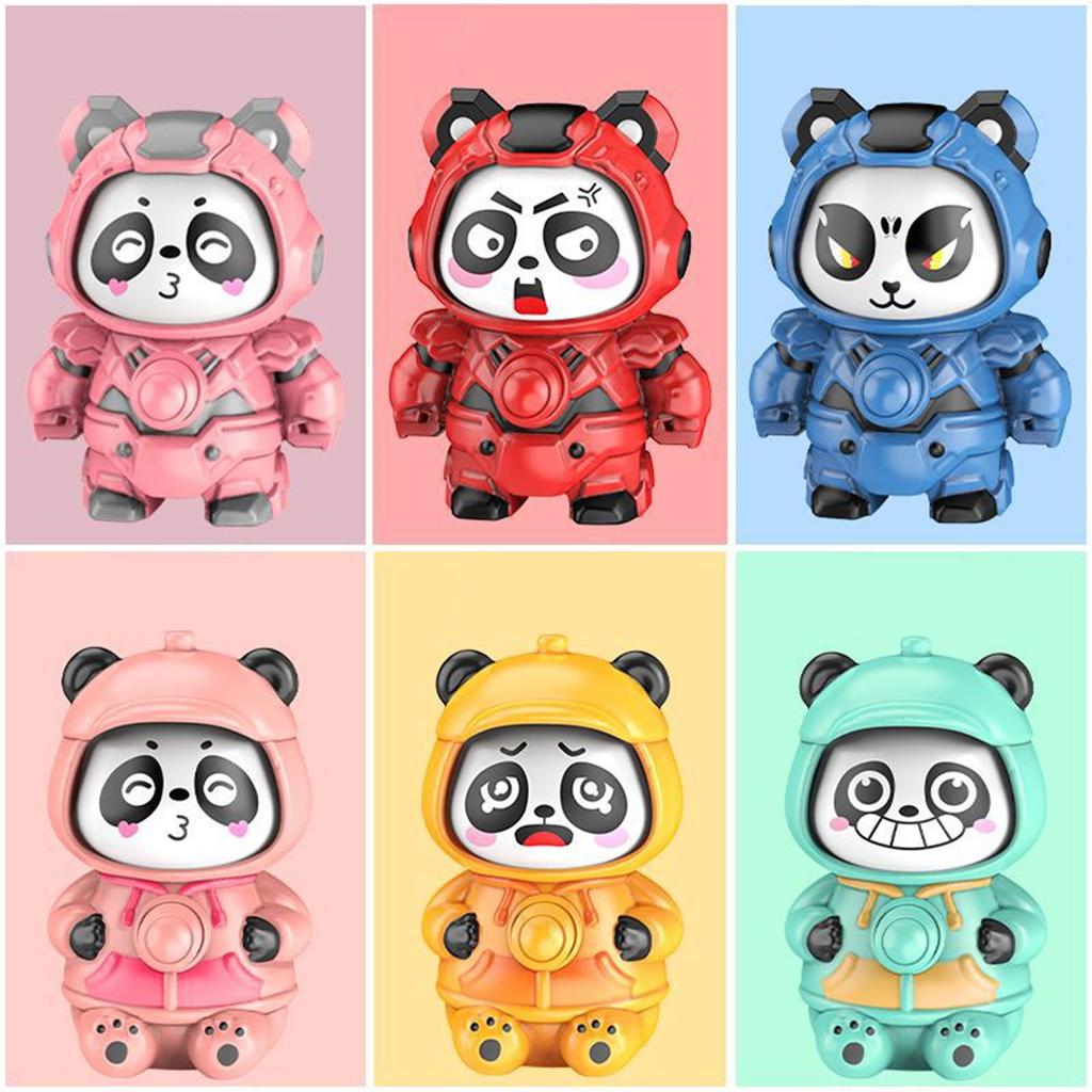 Face Changing Panda Keychain Eye Catching Panda Keychain With Face Changing Mechanism Bag Hanging Accessory