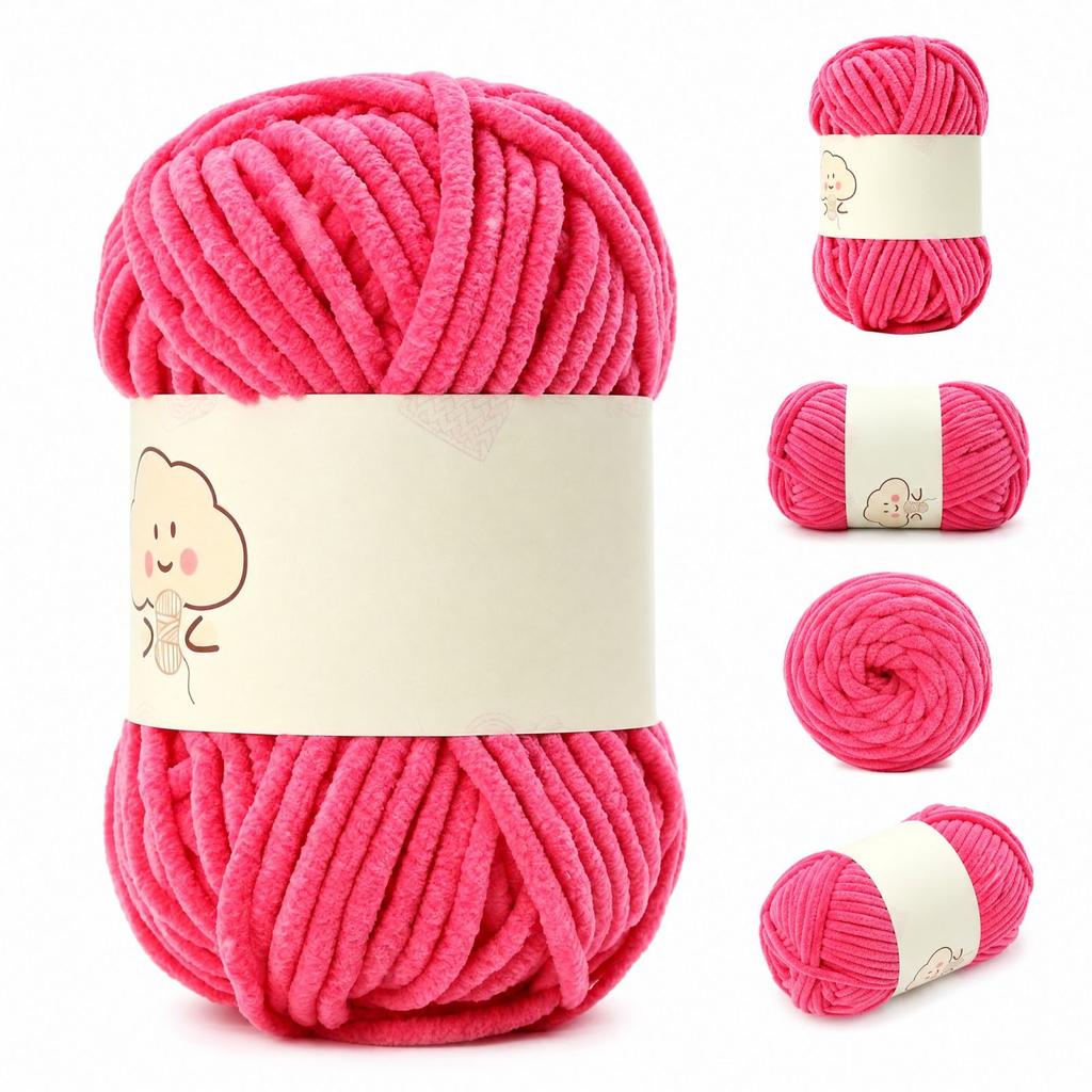 Weiches Garn zum Häkeln und Handstricken, Hautfreundliches mitteldickes Garn für DIY-Puppen