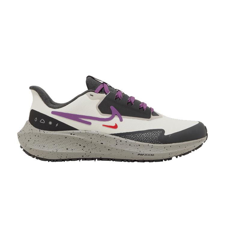 Nike Wmns Air Zoom Pegasus 39 Shield Light Bone Vivid Purple 37.5