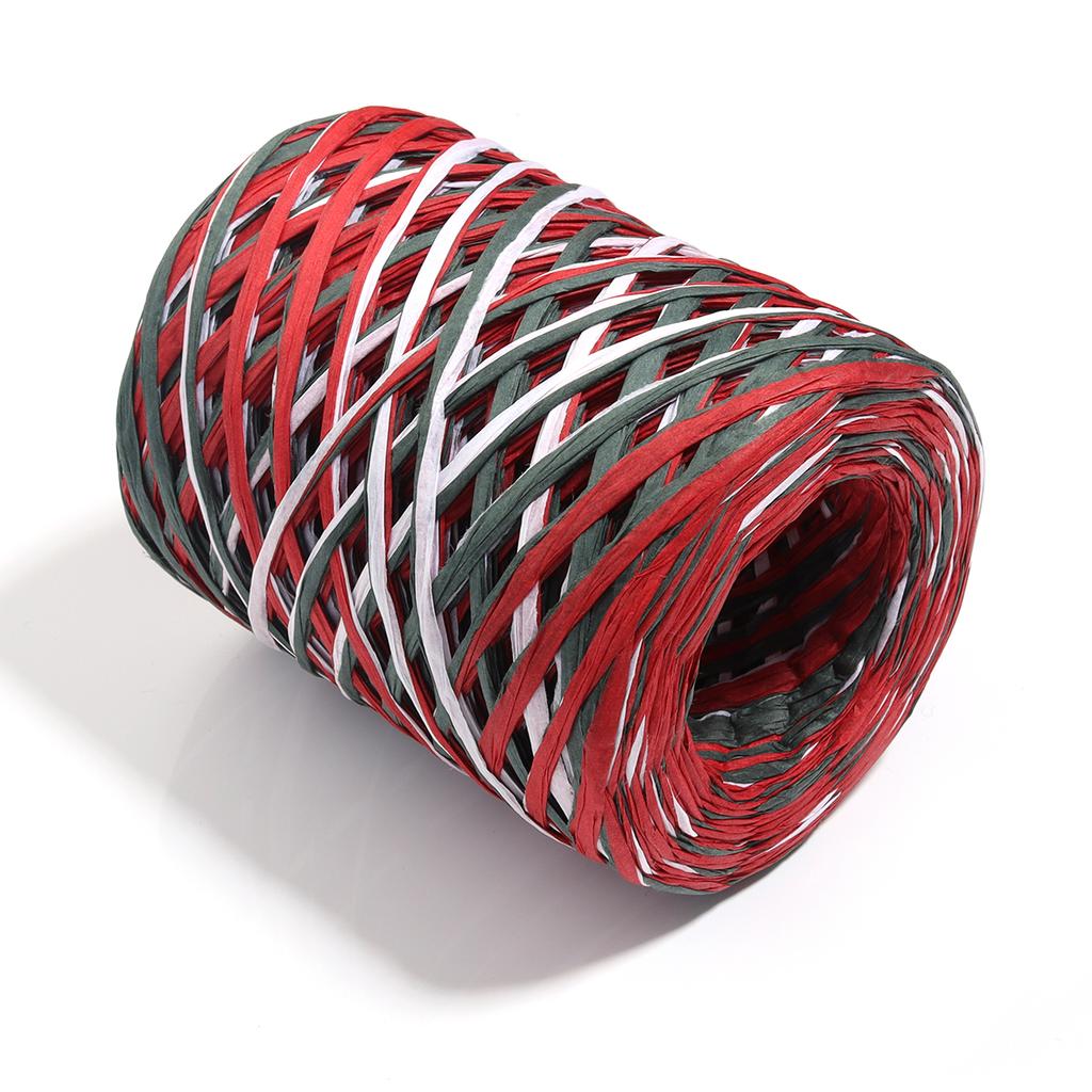 200M/roll Raffia Straw Yarn Colorful Paper Braided Rope for Handmade Craft Knitting Crocheting Threads DIY Bouquet Gift Package