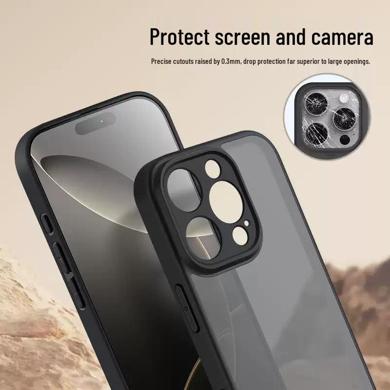 iPhone 17 Pro Magnetic Drop-proof Frosted Case in Apple Skin-feel with High Aesthetic Appeal