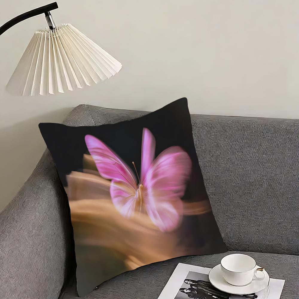 Butterfly INS Cushion Cover Pillowcase Ultra Soft Skin Friendly Fabric Cloud Like Comfort  Concealed Zipper