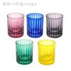 NEW ITEM [Taimuro Kobo Official] Edo Kiriko Tatebishi Pattern Old Fashioned Glass (Lapis Lazuli) TB5216B-22 Comes in a wooden box. Made in Japan. Perf