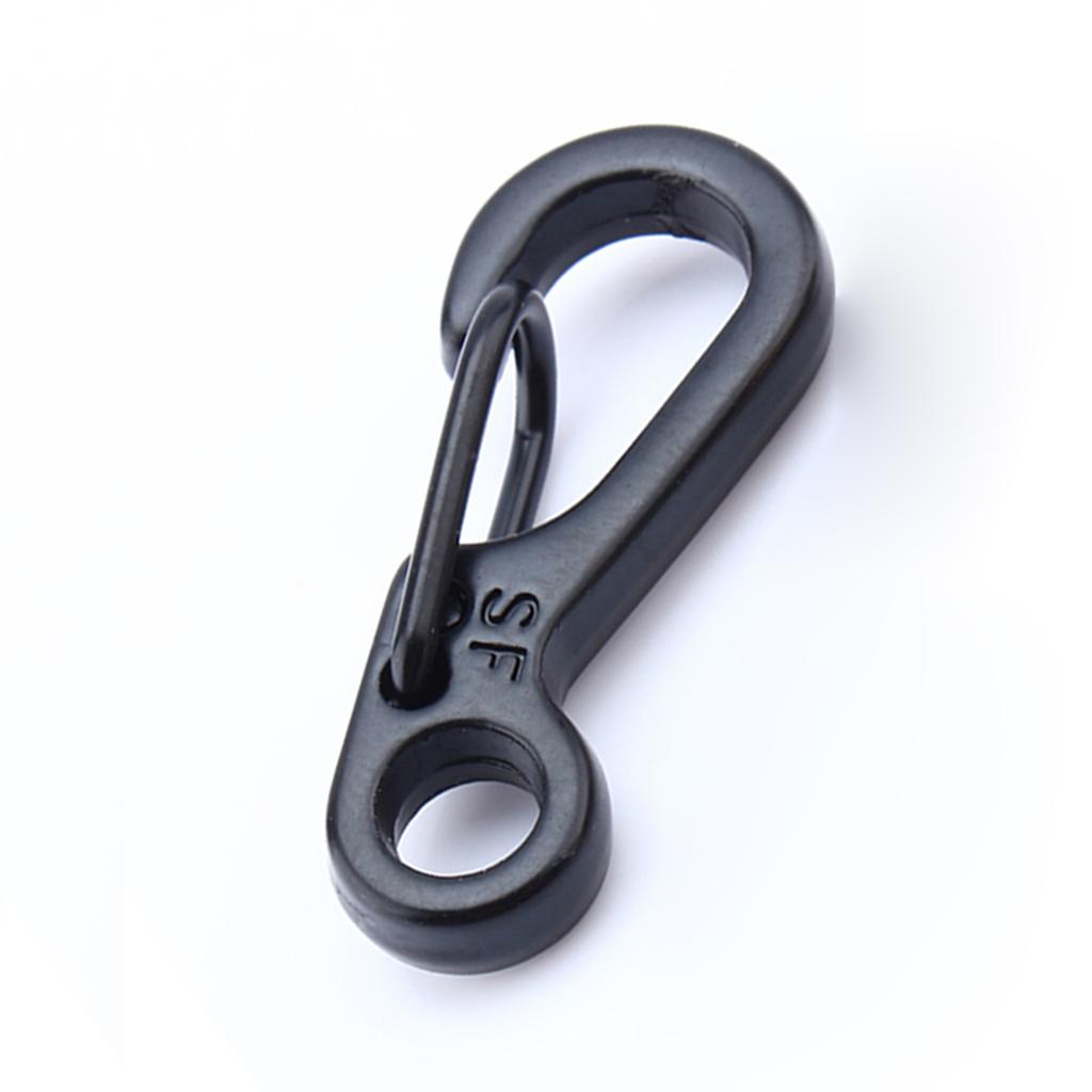 Carabiner Hooks, Buckle Key Carabiner Clip D with Built In for Key Paracord