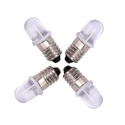 5 Stück E10 LED-Lampe DC 3V 4,5V Instrumentenlampe Kontrolllampe Taschenlampenlampe