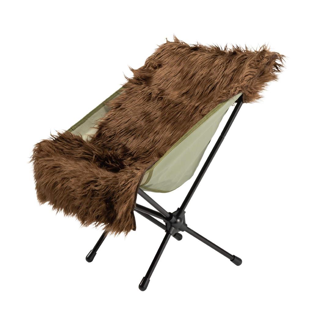 BUNDOK Chair Cover BD-120 Single Seat Brushed Warm Brown