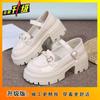 2025 spring and summer new sweet and cool Mary Jane single shoes women's fashion and comfort cute British style platform small leather shoes women