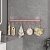 Punch-Free Kitchen Hook Organizer