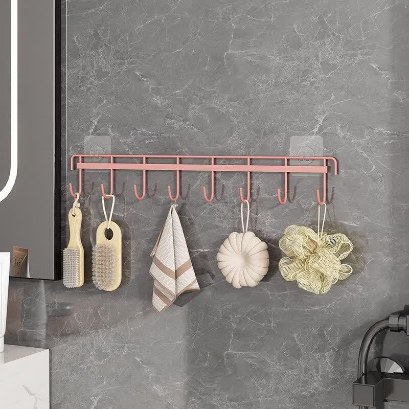 Punch-Free Kitchen Hook Organizer