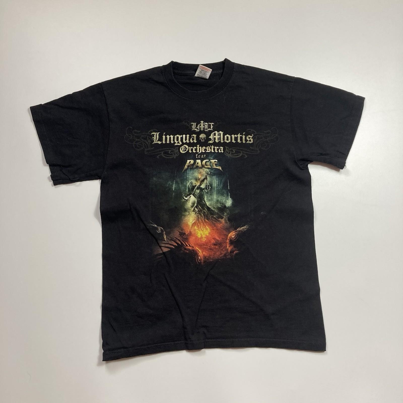 vintage lingua mortis orchestra rage nuclear blast metal rock band tee size m L