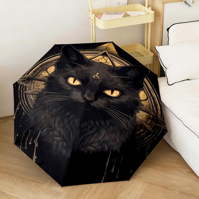 1PC Cats Automatic Umbrella - Suitable Travel Outdoor Portable Umbrella Birthday Gift Daily Essentials