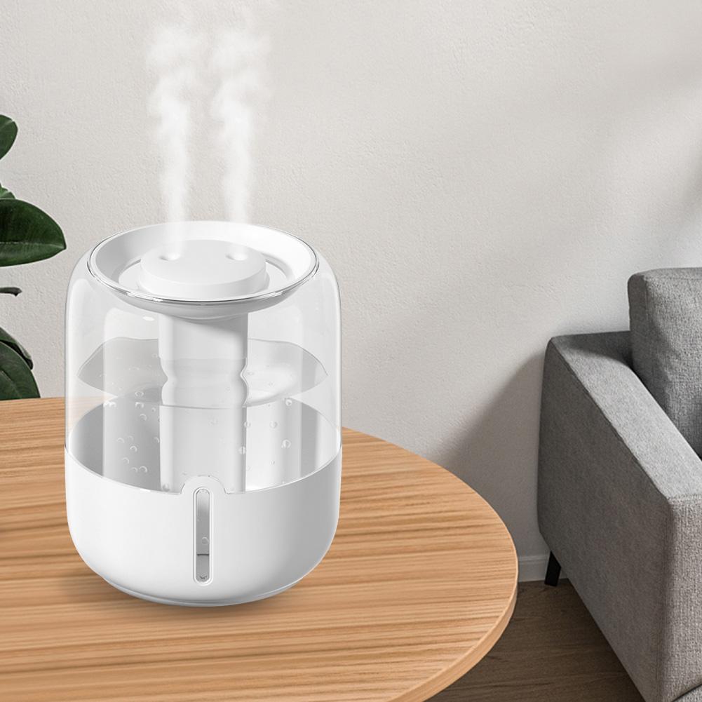 Cool Mist Humidifier with Night Light Dual Nozzle Humidifier 3.8L Tank Desk Humidifier for Bedroom Travel Office Plant