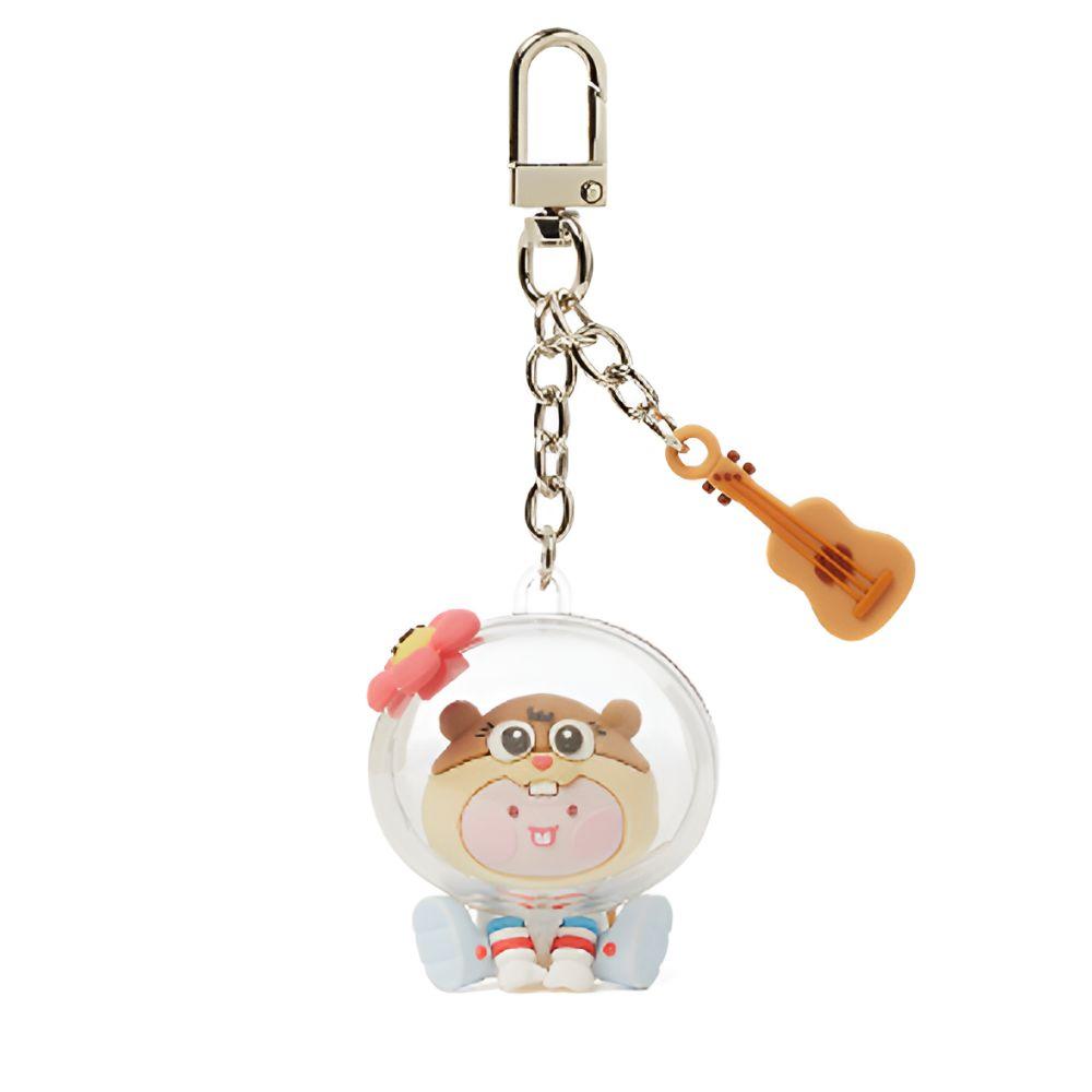SpongeBob X Kakao Friends Little Apeach Baby Sandy Figure Keychain PVC Cute Kawaii Mini Doll Keyring