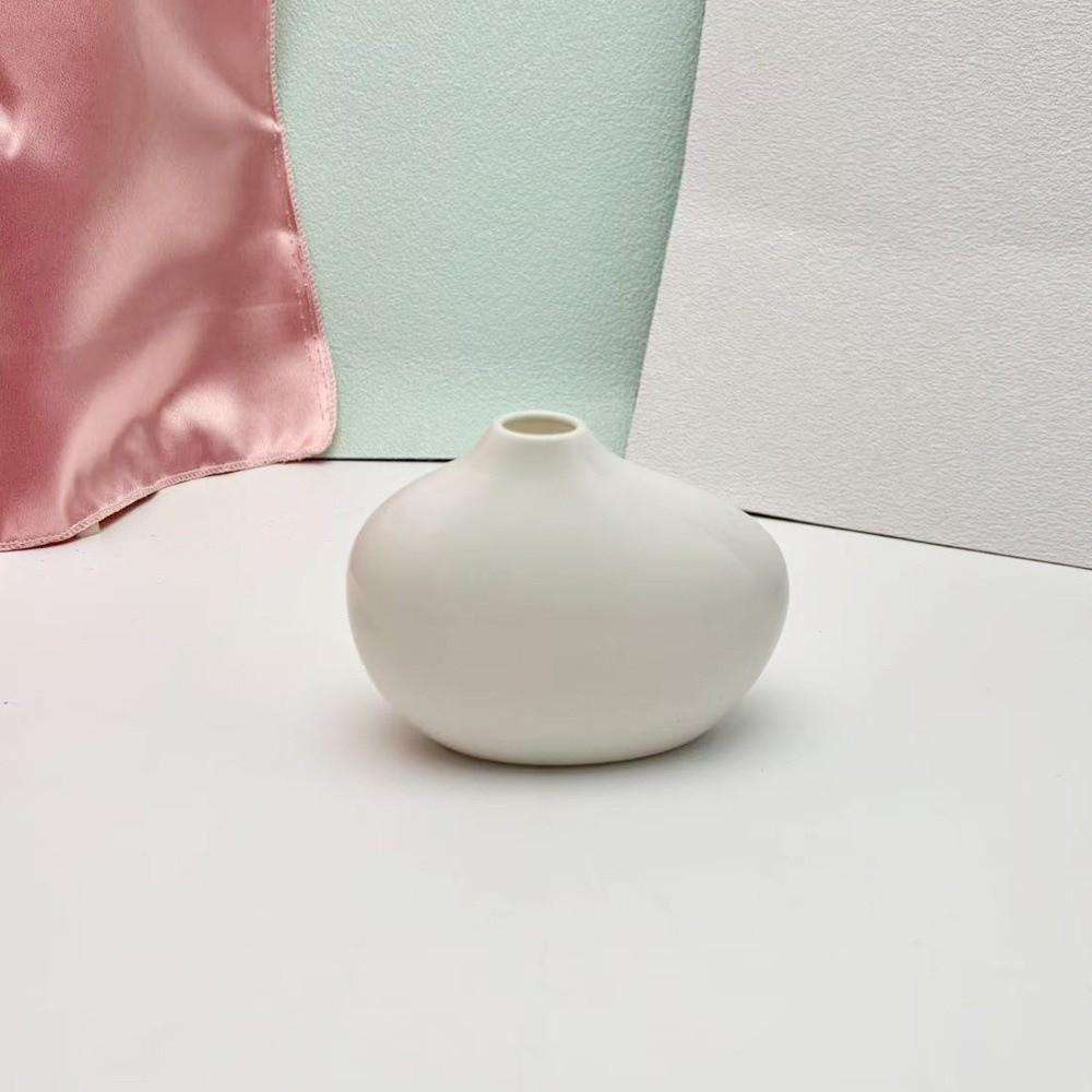 

Chinese-Inspired Plastic Potted Flowers Simulated Plastic Fake Flower Home Decor White-1pc