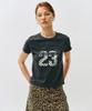 CITTA Retro Star Number 23 T-Shirt_Ctt378 (Charcoal)