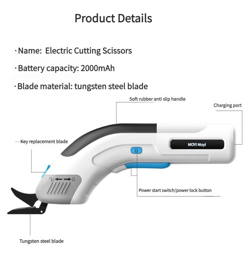 Foarfece Electrice Reîncărcabile pentru Material 3.6v Mașină Electrică Multifuncțională de Tăiat Pânză Foarfece Electrice pentru Tăiat Pânză