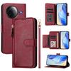 For Xiaomi Poco F7 Ultra 5G /F7 Pro 5G/ Redmi K80 Pro 5G/K80 5G Case Zipper Pocket Multiple Card Slots Leather Phone Cover