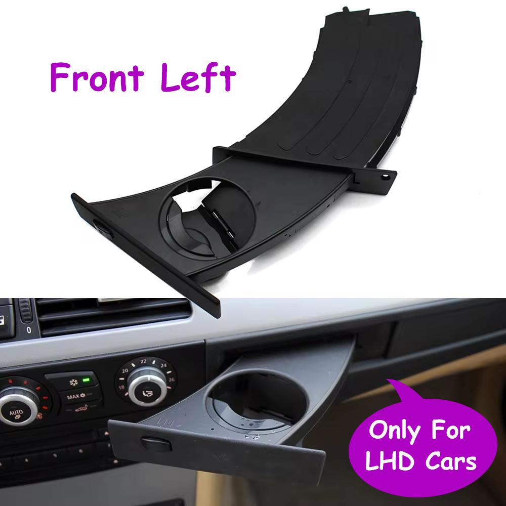 LHD Interior Car Front Dash Retractable Drink Water Cup Holder For BMW 5 Series M5 E60 E61 2004-2010 520 523 525 528 530 535 540