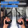 Fitness Lat Pull Down Bar Grip Pulley Cable Machine Attachments Gym Weight Lifting Rope Handle Wrist Workout Equipment