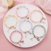 b100 2026 New Summer Simple Ceramic Sweet Transparent Lucky Cat Star Bracelet Fashion Women Beach Fashion Trend Daily Jewelry
