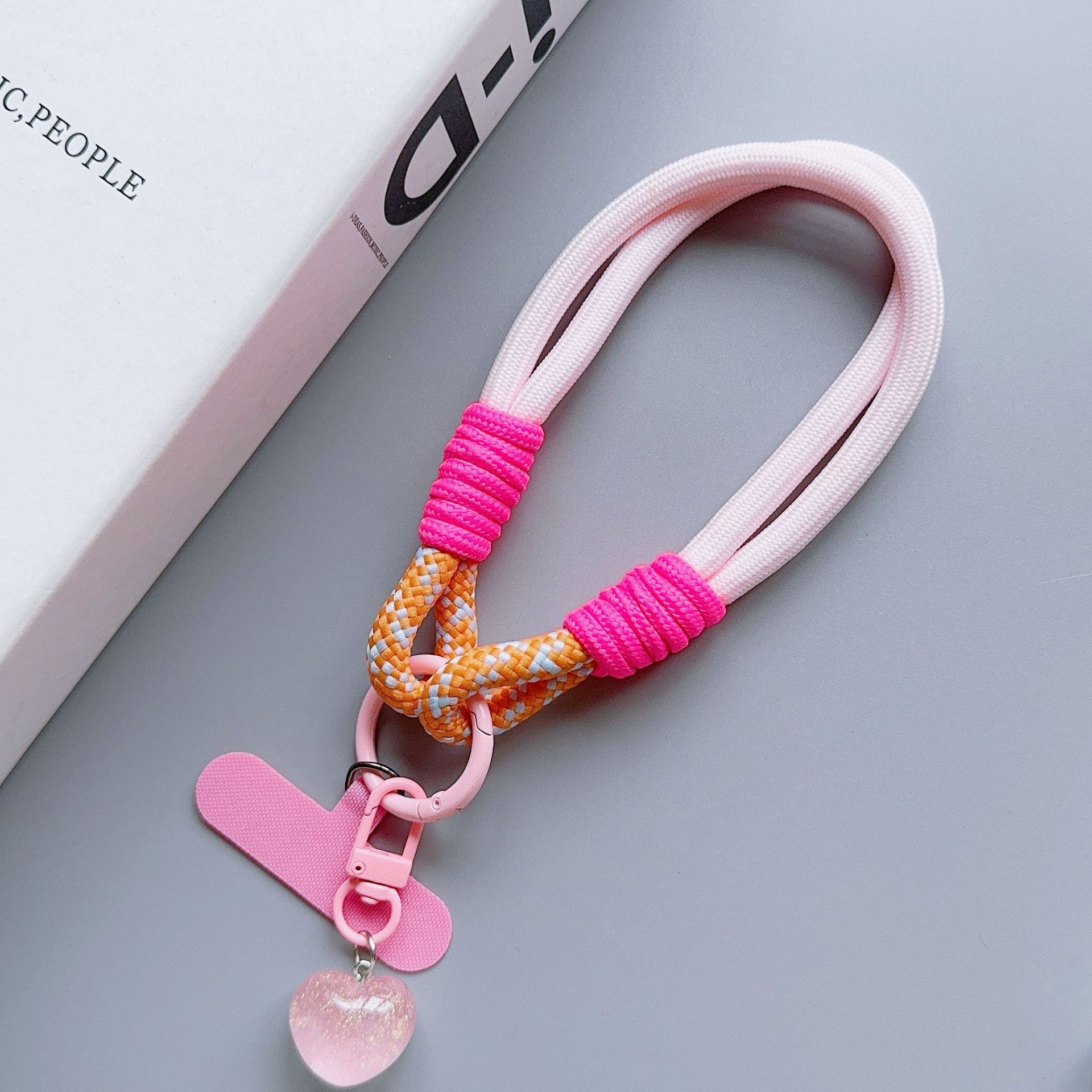 

Многоцветный плетеный вручную брелок для ключей, ремешок для мобильного телефона, ремешок для ключей с защитой от потери, мужской и женский держатель для ключей от машины, аксессуар