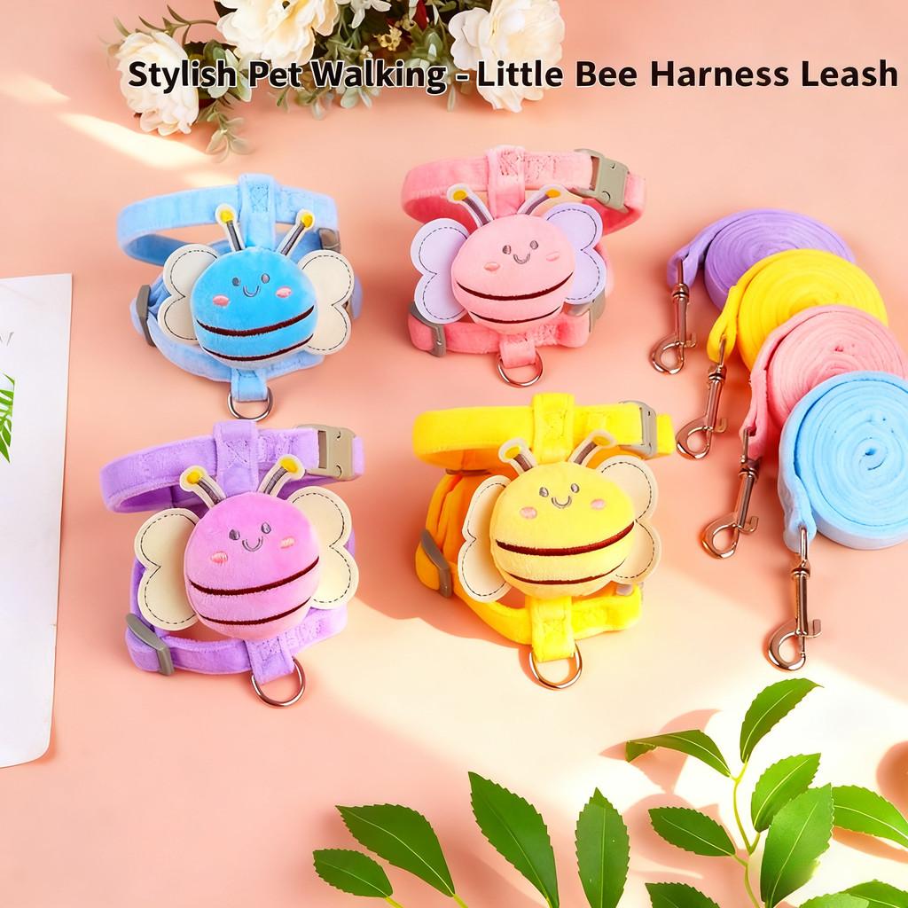 New Cute Bee Pet Backpack, Equipped with A Cat Leash To Preventescap Designedspecifically for Taking Cats and Dogs Out, Adjustable Sizesoft and Sturdy