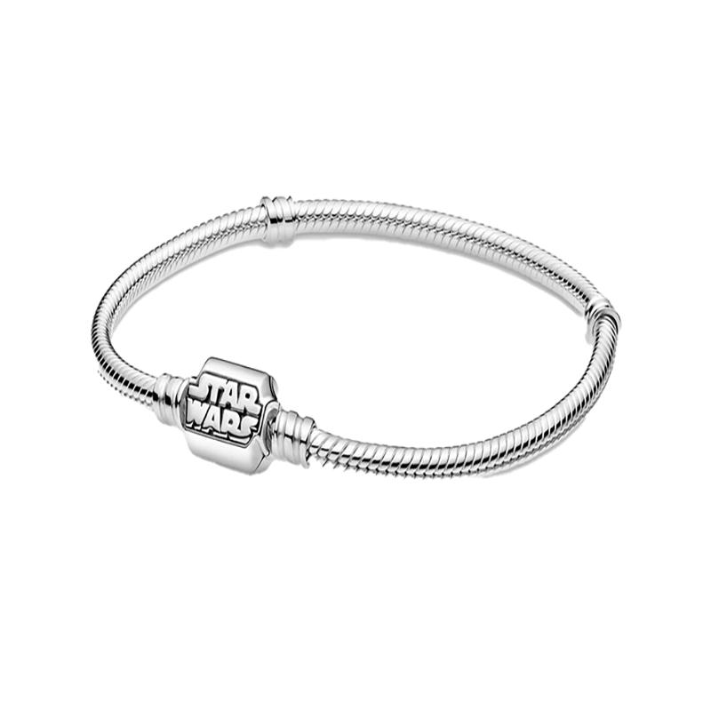 Pandora Moments Star Wars Snake 925 Silver Bracelet Unisex Couple Style 599254C00