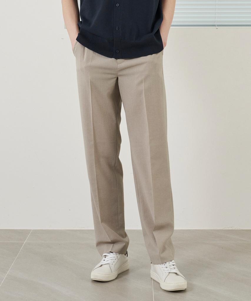 210EDIT Men'S Cool Silky Cinnabar Semi-Wide Slacks_Ze2Pt120_Sbe