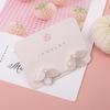 S925 Silver White Shell Petal Stud Earrings - Retro, High-End Design for Women