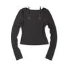 MOAA Layered Lace Long Sleeve (Charcoal)