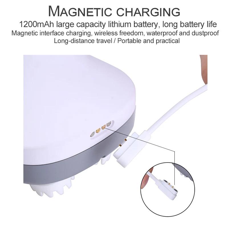 Elektryczny Masażer do Głowy na Podczerwień z 4 Głowicami Masującymi Ugniatającymi Masażer Głębokich Tkanek na Porost Włosów Relaks i Kot Zwierzę