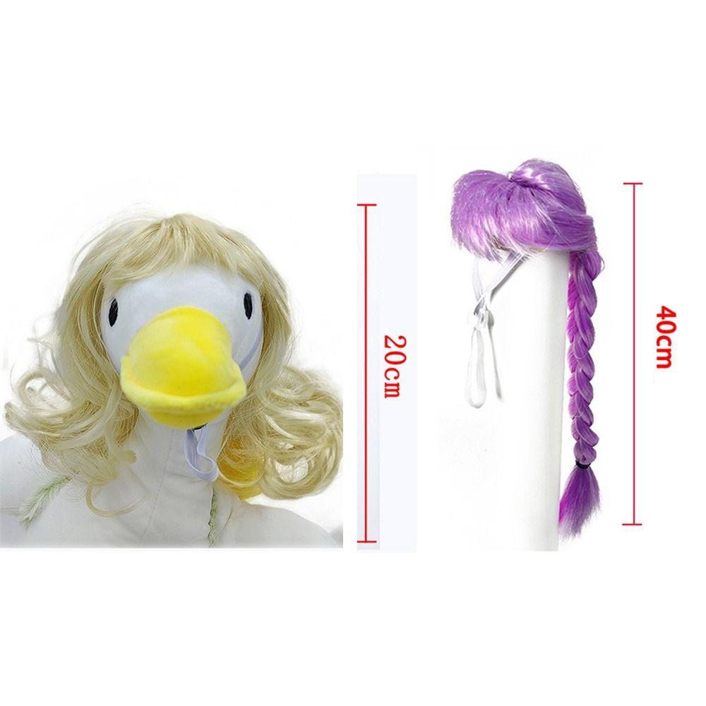 Porch Goose Outfit Gooses Hairpiece Photography Gooses Headwears Fun Pet Wigs  Goosey Decoration