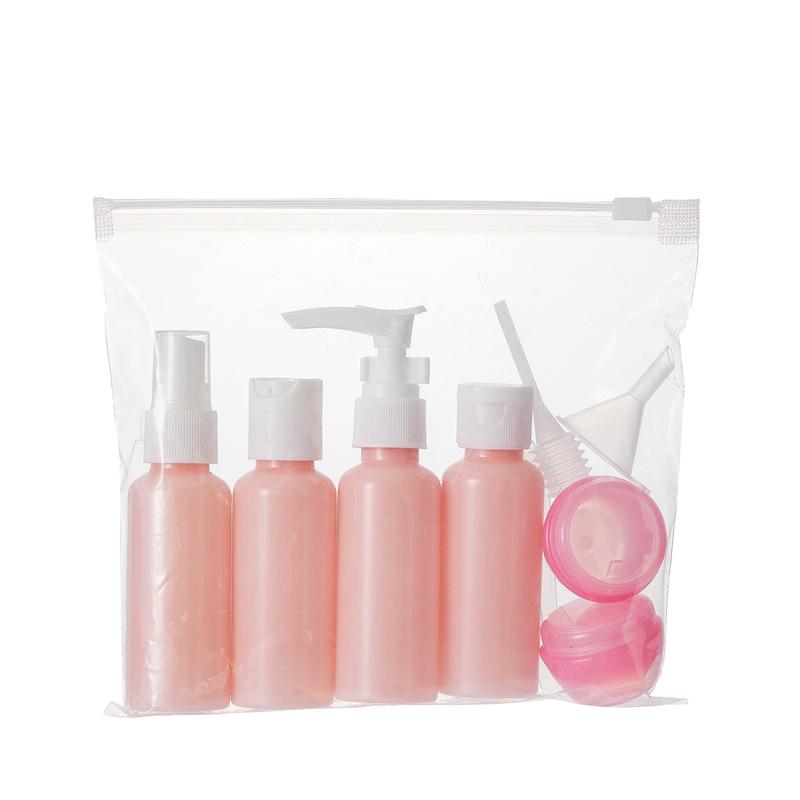 

9-Piece Travel Refillable Bottle Set: Spray Bottles, Cream Jars, Lotion Bottles for Portable Cosmetics and Toiletries