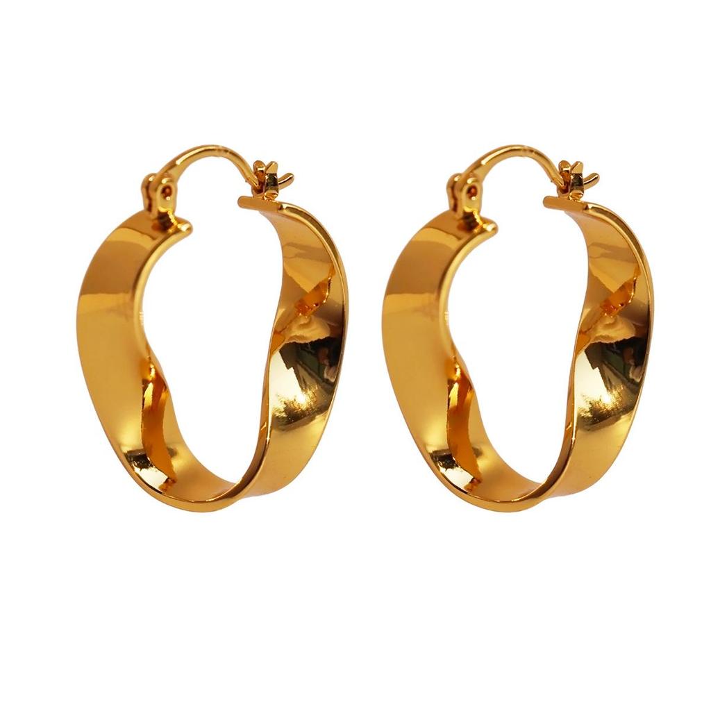 Minimalist Twisted Geometric Ear Cuffs: European & American Trendy Metal Style Earrings