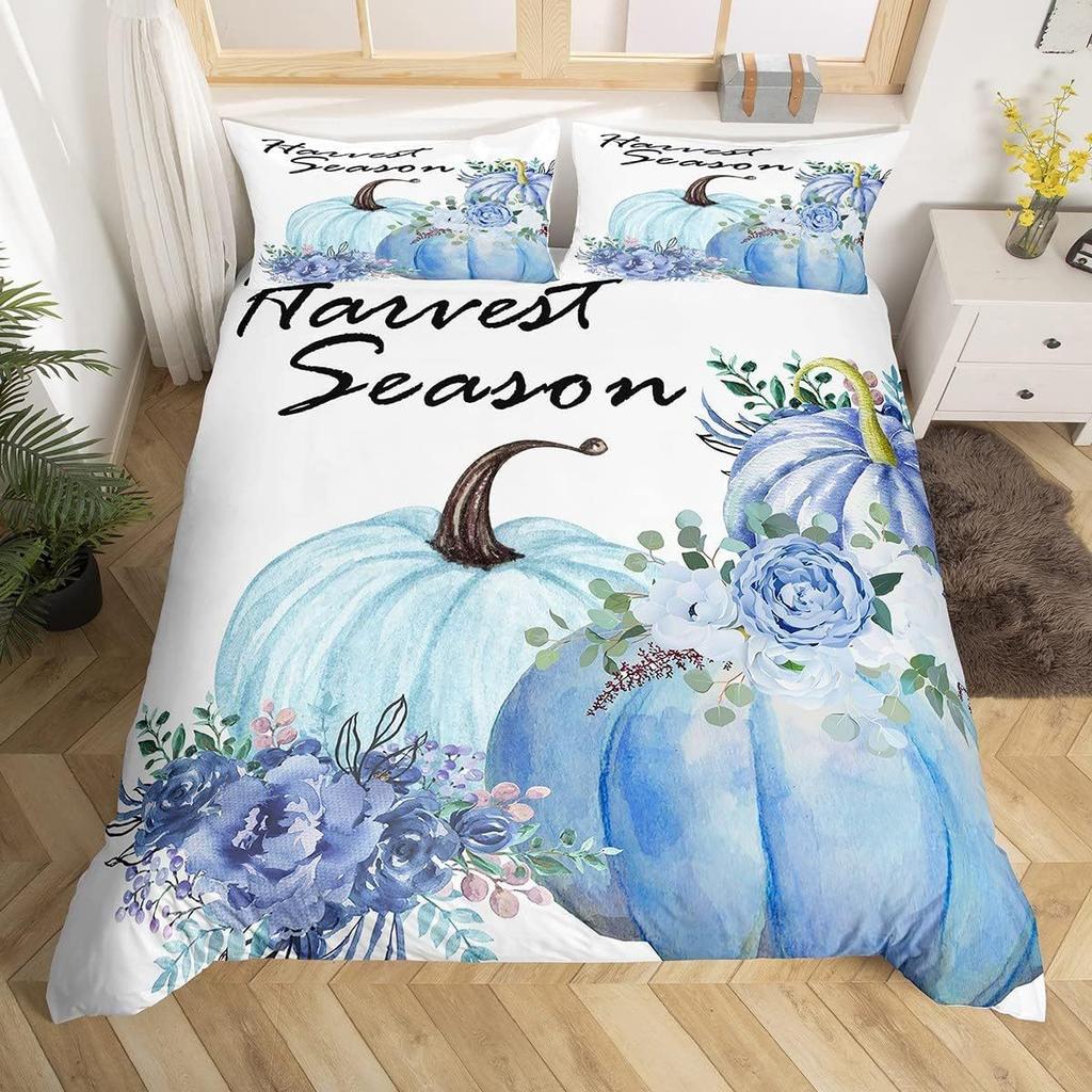 Nautical Anchor Three-Piece Quilt Cover 3D Digital Printing Bedding Set Geometric Striped Bed Cover