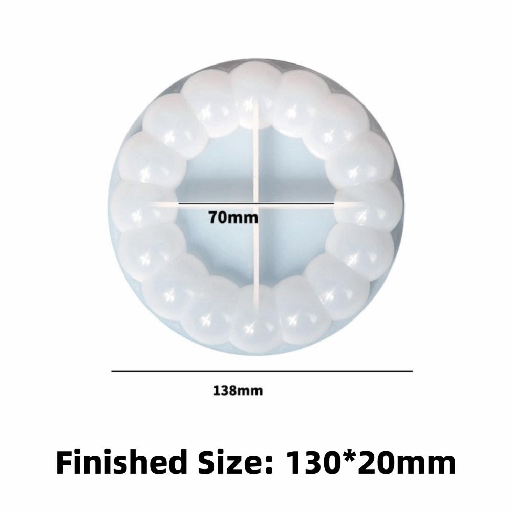 Craft Supplies Silicone Bubble Coaster Mold Flexible Reusable Resin Casting Mould 3D Silicone Molds Gift